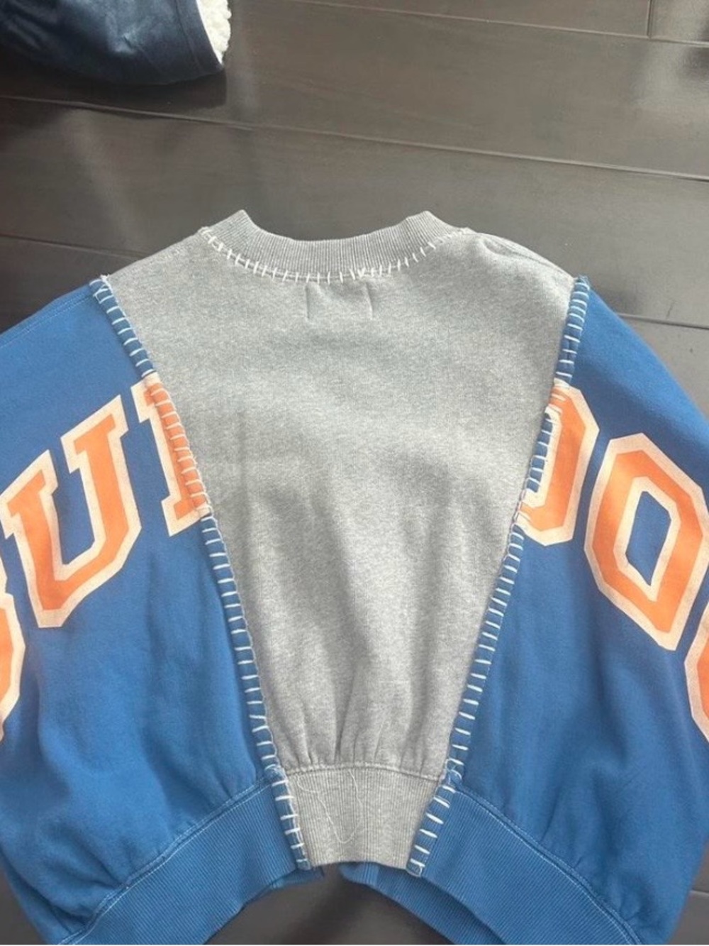 Urban Outfitters BDG Martina Splice Crewneck Sweatshirt - Picture 2 of 4